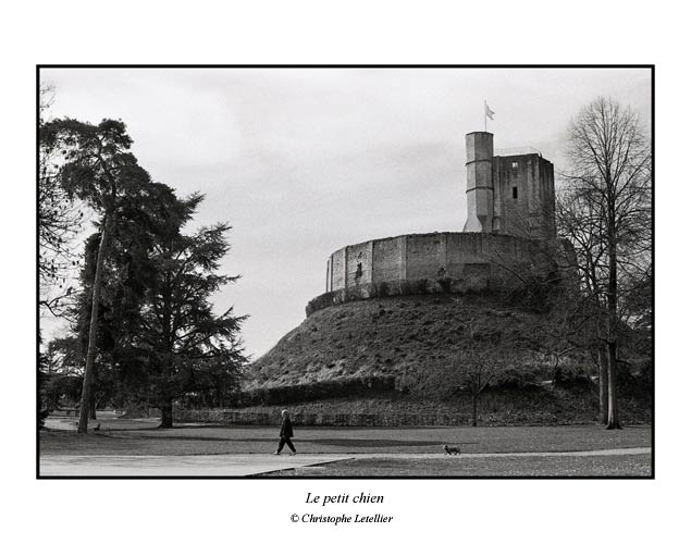 Photo noir et blanc de la galerie "Haute Normandie". Promenade dans le parc du chateau m&eacute;di&eacute;val de Gisors du XI &egrave;me si&eacute;cle. &copy; Mars 2005 Christophe Letellier, tous droits r&eacute;serv&eacute;s.