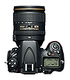Nikon D800 vue de dessus