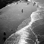 Dieppe-promenade sur la plage