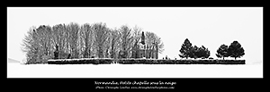 chapelle sous la neige